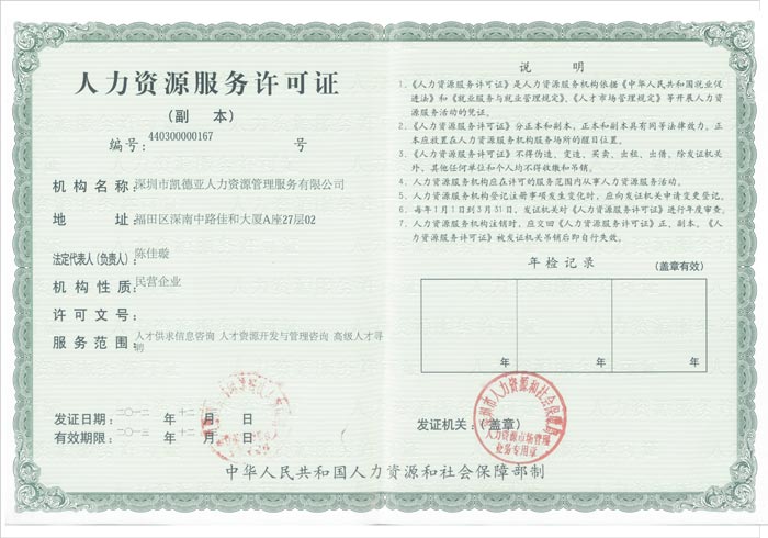 深圳人才網(www.zxzjk.com)-人力資源服務許可證編號：440300000167
